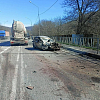 Молодой водитель «Лады» погиб в аварии с грузовиками в Новороссийске