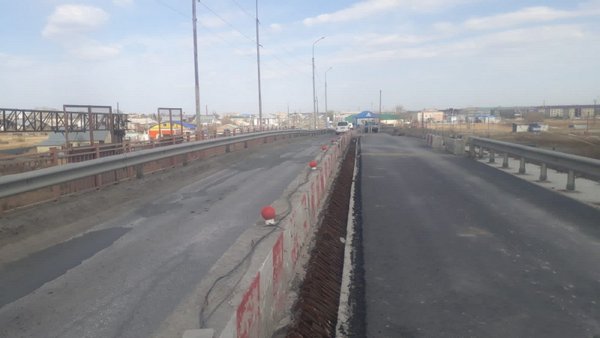 Открыто движение по первой половине путепровода на дороге Новосибирск - Павлодар в Новосибирской области
