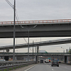 До середины июня ограничено движение на МКАД в Москве перед развязкой с Каширским шоссе