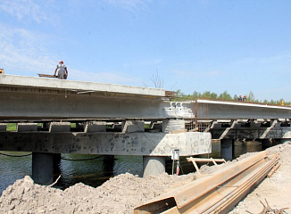 Смонтированы пролеты четырех мостов на трассе Дюртюли – Ачит в Пермском крае