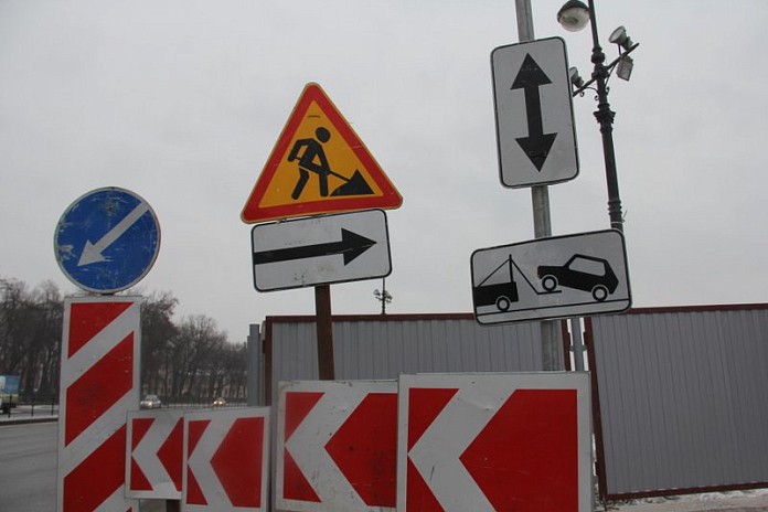 Дорожники устраивают новый съезд на Каширское шоссе в Подмосковье