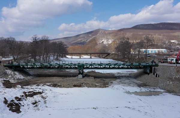 Новый мост через Арсеньевку в Приморье открыли