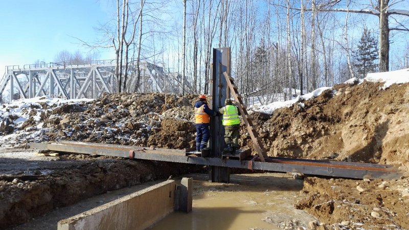 Демонтаж моста через реку Подосиновка завершили в Бурятии на трассе Р-258 Байкал