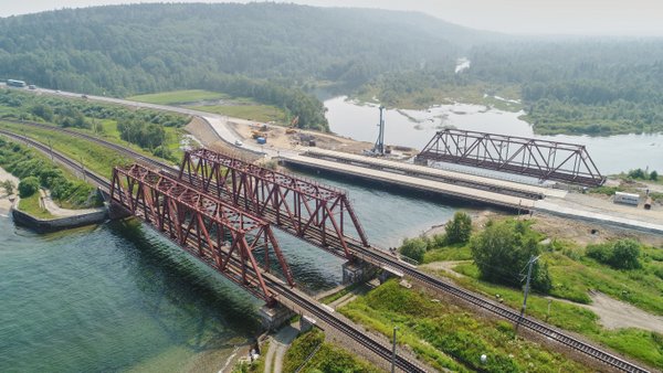 На трассе Р-258 Байкал в Бурятии реконструируют мост через реку Переемная