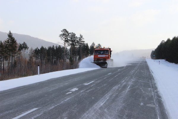 В морозы федеральные дорожники в Забайкалье усилили патрулирование трасс