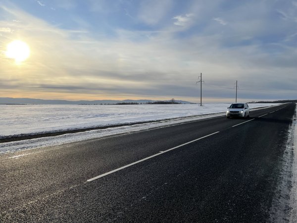 Более 70 км федеральных трасс отремонтировали в Красноярском крае в 2021 году