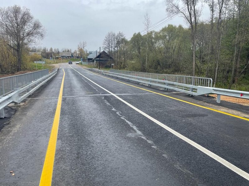 На трассе Р-177 Поветлужье в Нижегородской области отремонтировали мост через Черемиску