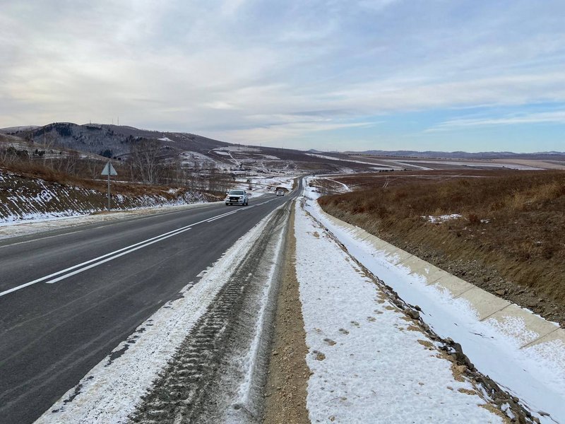 По нацпроекту отремонтировали 20 км дороги Дарасун - Солнцево в Забайкалье