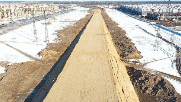 Земполотно будущей трассы Виноградово - Тарасовка в Подмосковье готово на 40 %