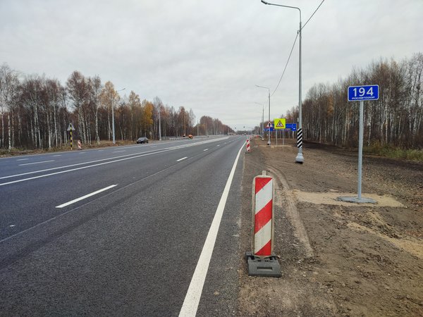 Готовность участка капремонта трассы М-8 Холмогоры в Ярославской области превышает 70 %