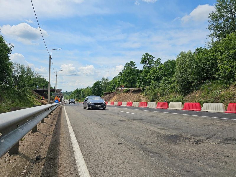 Открыто движение по дороге в Курской области на месте обрушения ж/д путепровода Открыто движение по дороге в Курской области на месте обрушения ж/д путепровода