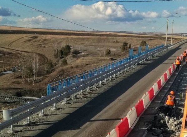 Наполовину отремонтирован путепровод на трассе Р-255 Сибирь в Иркутской области