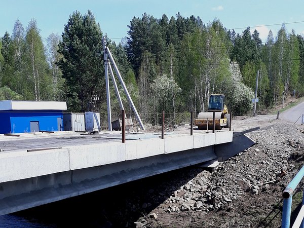 На обходе Железногорска в Красноярском крае реконструируют мост через Кантат