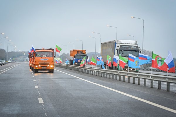 В Татарстане открыли рабочее движение по реконструированному участку трассы М-7 Волга