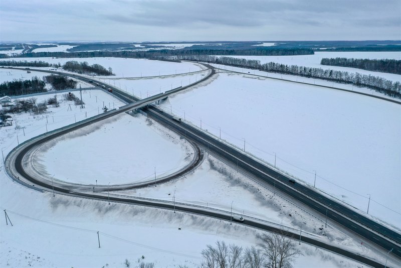Завершена реконструкция участка трассы М-7 Волга в Нижегородской области