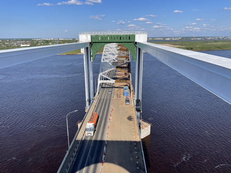 Капремонт Краснофлотского моста в Архангельске выполнен на 78 %