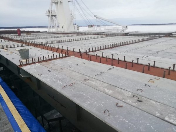 Началась надвижка второго пролета Ягринского моста в Северодвинске