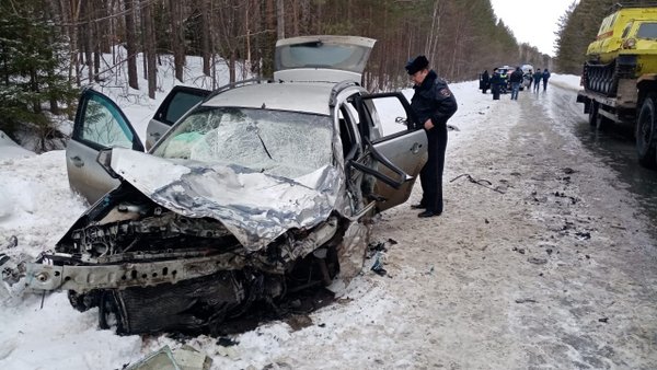 Женщина и младенец погибли в ДТП на дороге Талица - Тугулым в Свердловской области