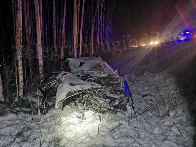 Два человека погибли в ДТП на трассе Сургут - Нижневартовск в Югре