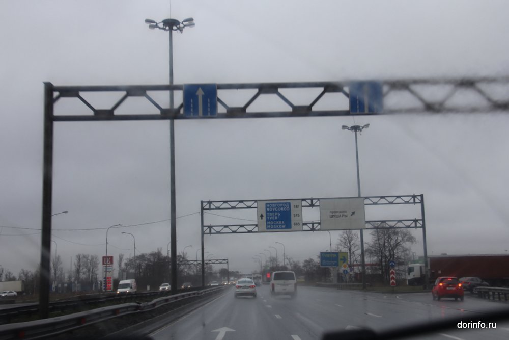 Работы на развязке КАД Петербурга с Московским шоссе перенесли из-за непогоды