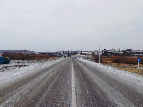 Отремонтировали первые 9 км дороги Бартат - Пакуль в Красноярском крае