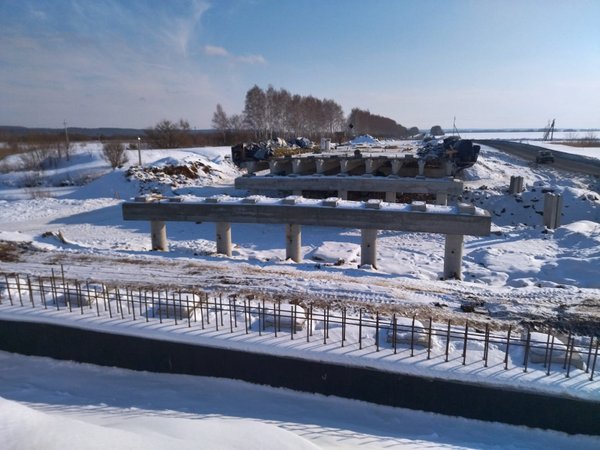 Капремонт моста через реку Озерка на трассе Р-158 в Нижегородской области выполнен на 40 %