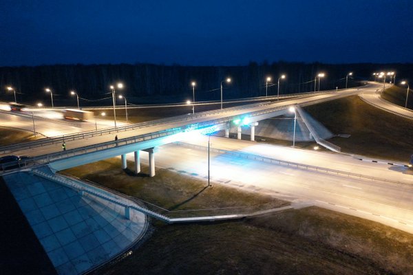 В этом году на федеральных трассах в Новосибирской, Омской областях, в Кузбассе установят освещение