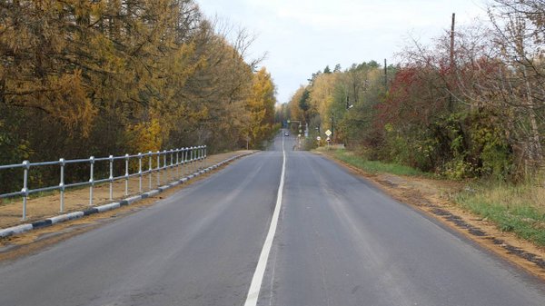 Более 21 км дороги Серпухов - Турово в Подмосковье отремонтировали по нацпроекту