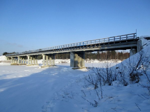 Мост через реку Кемь в Красноярском крае реконструируют по нацпроекту