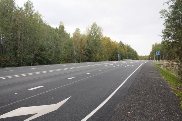 Переходно-скоростные полосы повысят уровень безопасность на трассе Р-21 Кола у подъезда к Беломорску