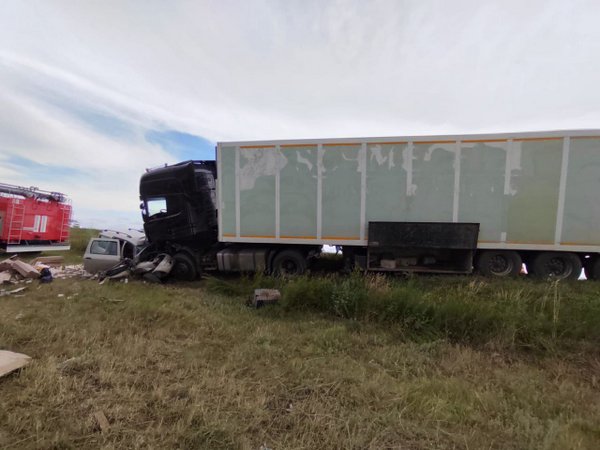 Легковушка столкнулась с грузовиком в Оренбуржье: погибли два человека