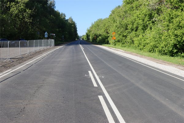 В Чувашии досрочно отремонтирована дорога от трассы М-7 Волга до Козловки