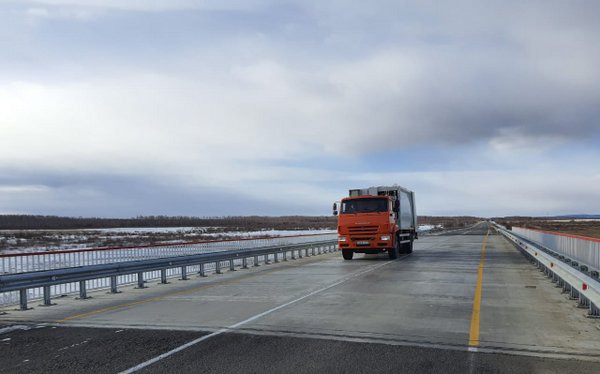 Досрочно завершен ремонт моста через реку Доронник на трассе Р-258 Байкал в Забайкалье