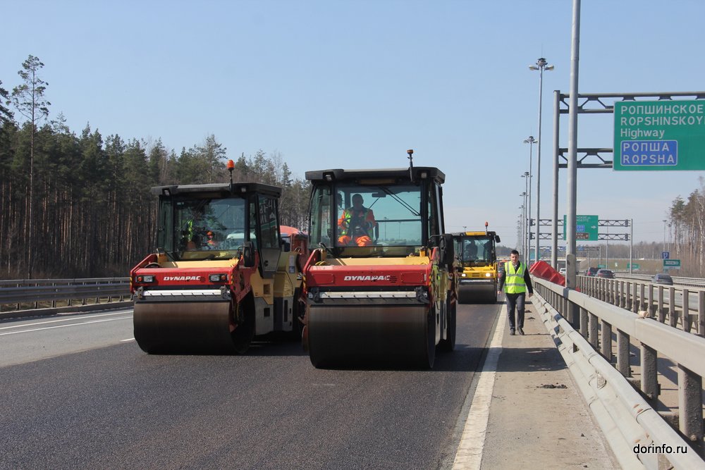 На две недели ограничат движение по путепроводу через КАД Петербурга