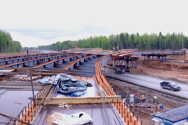 Возведены все опоры нового моста через Чусовую в Прикамье