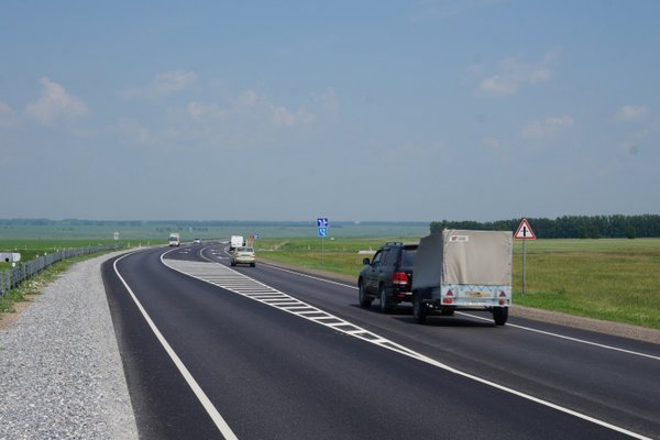 В 2021 году на Алтае к нормативу привели 135 км федеральных трасс