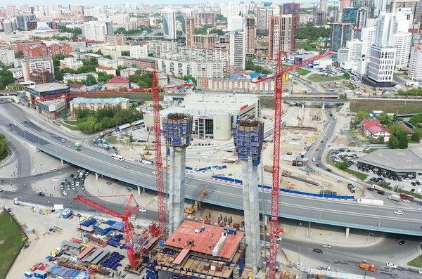 Реконструкция Зыряновского путепровода в Новосибирске при строительстве моста через Обь выполнена на 60 %
