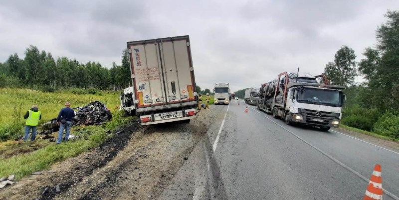 Два человека погибли в утреннем ДТП на трассе Р-402 в Омской области