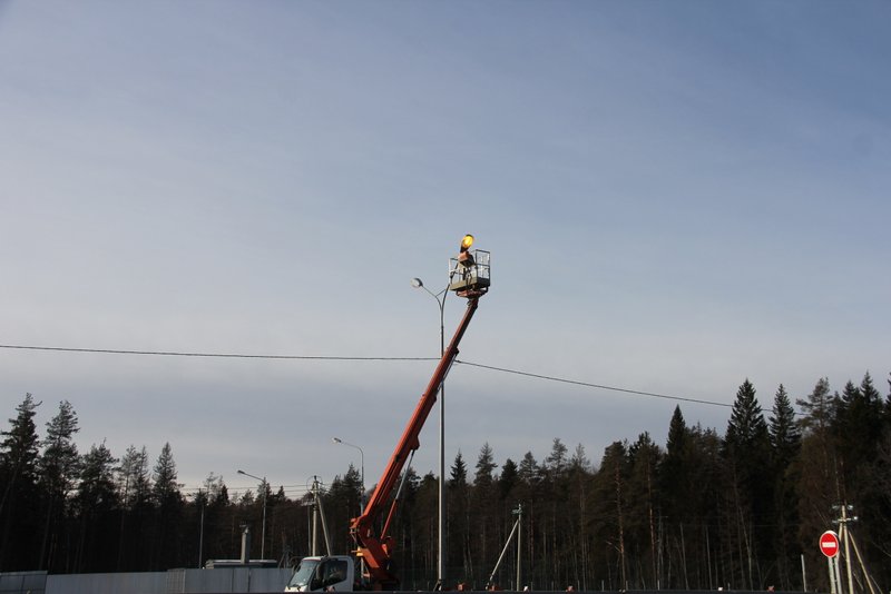 На дороге Мишуково – Снежногорск в Мурманской области установили 26 светодиодных светильников