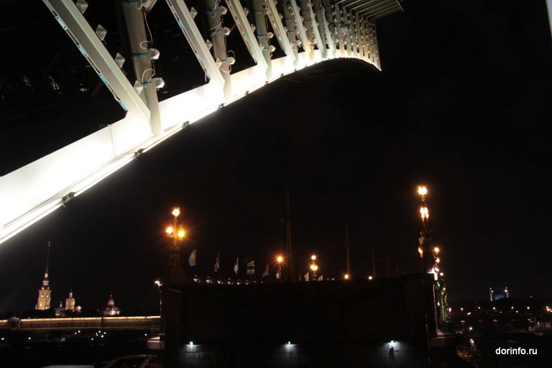 График разводки Троицкого моста в Петербурге изменится на пять дней с 18 июня