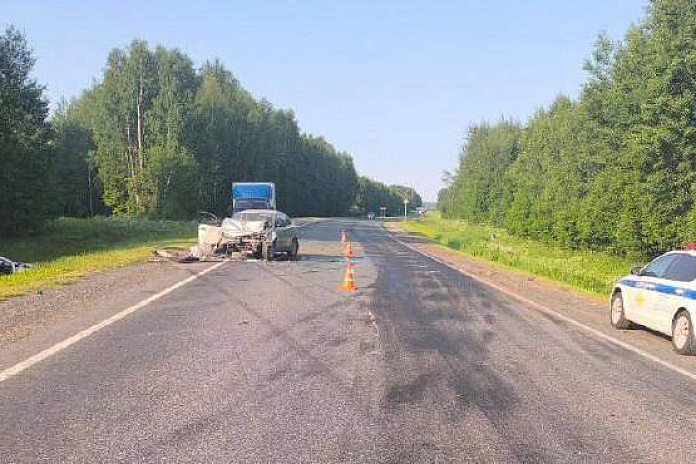 В аварии с легковушками и грузовиком на трассе Р-176 в Кировской области погибли два человека