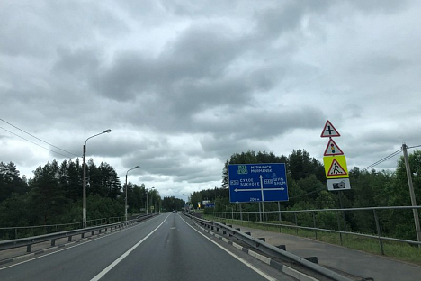 <b>Реверс</b> введут на трассе Р-21 Кола в Ленобласти в районе деревни Дусьево
