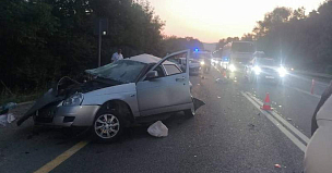 В ночной аварии на трассе М-4 Дон в Горячем Ключе погиб человек
