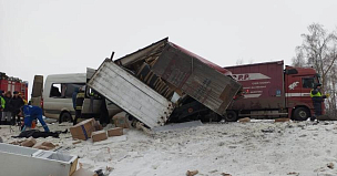 Двое погибли в аварии с микроавтобусом и грузовиком на трассе М-5 Урал в Пензенской области