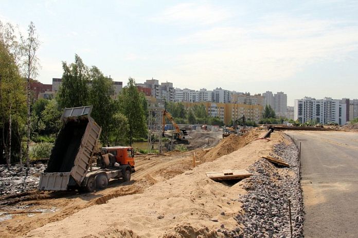 Продолжается реконструкция проезда Шабулина в Рязани