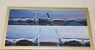 Началось строительство шестой опоры Большого Смоленского моста в акватории Невы в Петербурге