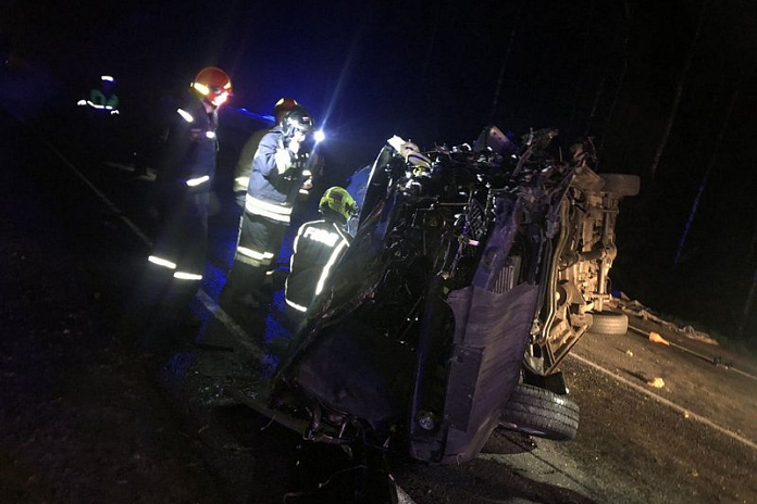 Три человека погибли аварии с микроавтобусом на трассе Р-132 в Ивановской области