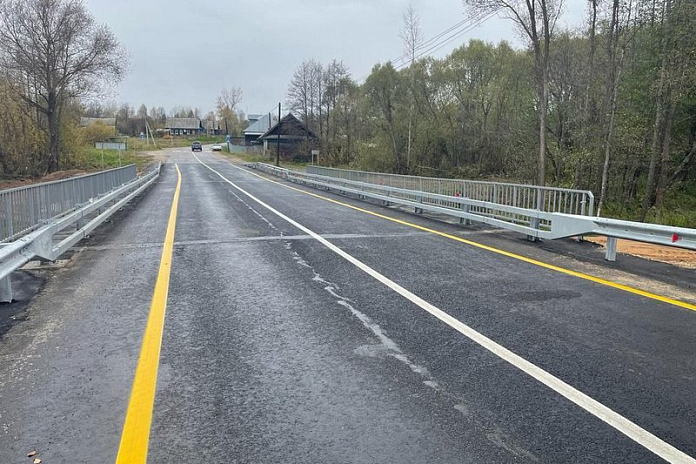 На трассе Р-177 Поветлужье в Нижегородской области отремонтировали мост через Черемиску