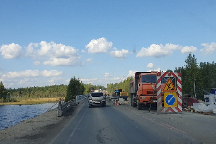 С опережением графика ремонтируют более 26 км трассы к Сегеже в Карелии