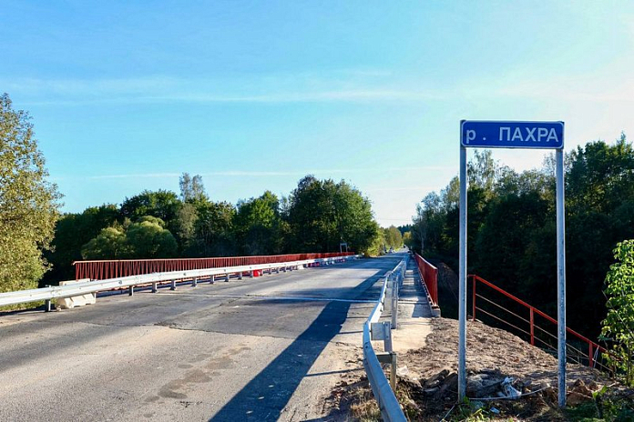 Ремонт моста через реку Пахру в подмосковном Подольске завершили
